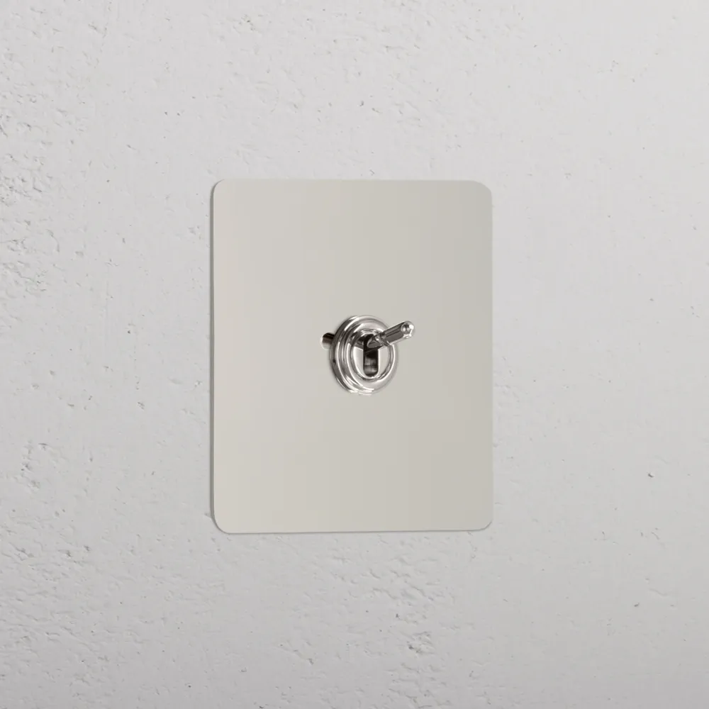Kew Single Retractive Toggle Switch - Polished Nickel