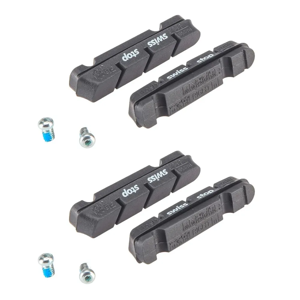 Sada 4 bot SWISS STOP FLASH Black Aluminium