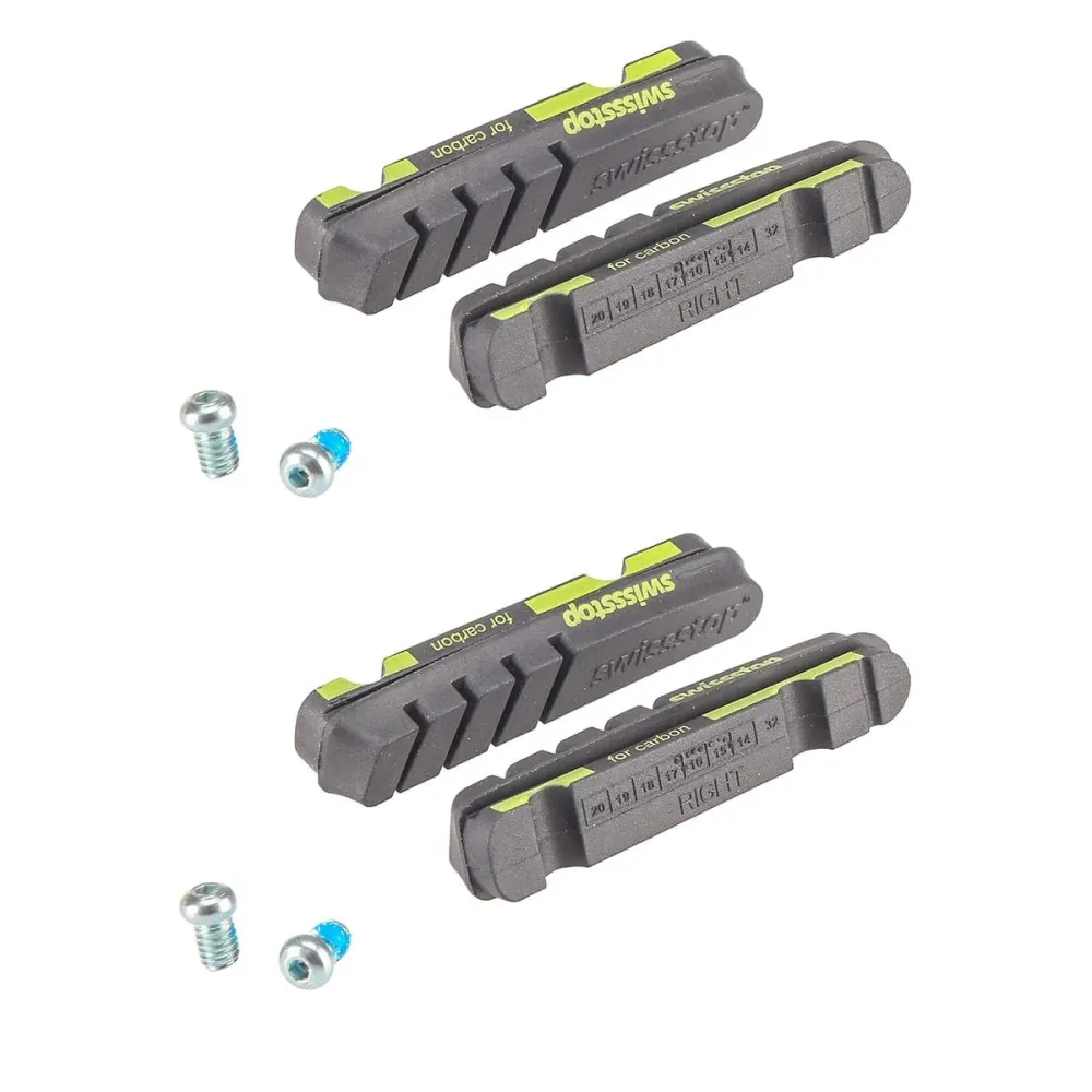 Sada 4 bruslí SWISS STOP FLASH EVO Carbon Black