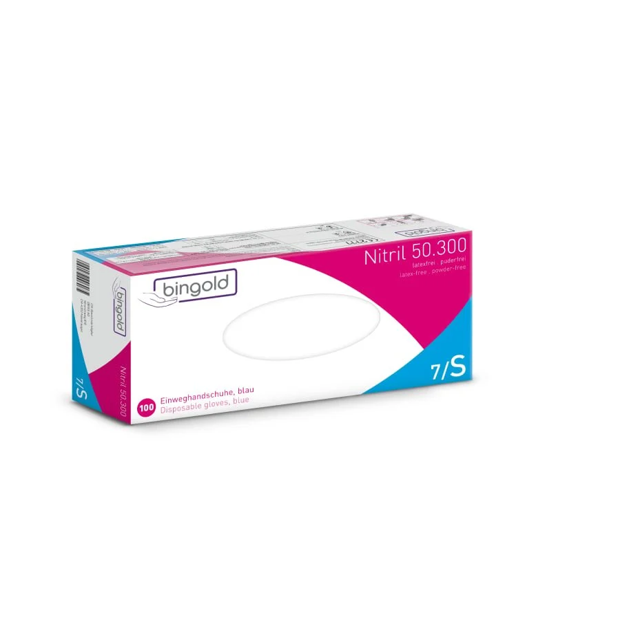 Bingold Nitrile 50,300, blue S