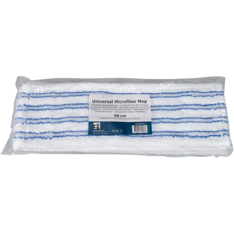 Mikrofasermopp mit Borsten, Blau/Weiß 40