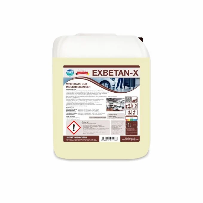 Professional Grade Arcora Exbetan-X workshop and industrial cleaner | Canister (10 l)