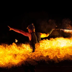 Ohnivý lycopodium meč Firelovers