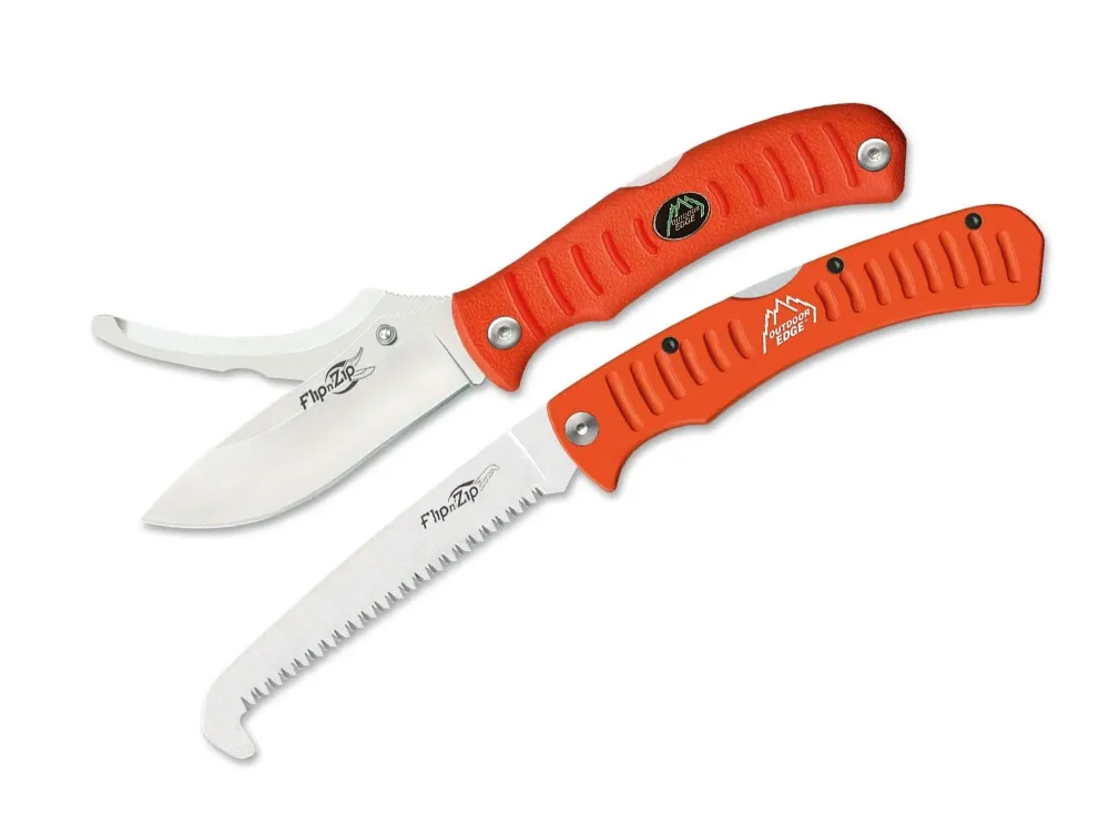 Nůž Outdoor Edge Flip n 'Blaze + pilka Combo Orange