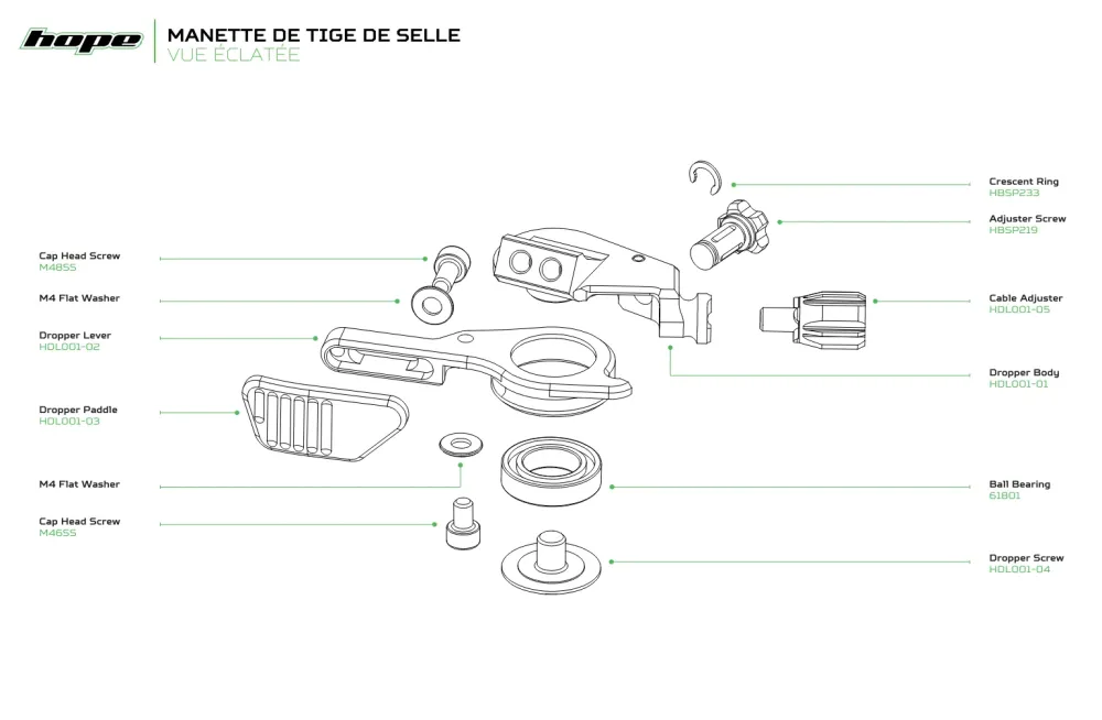 HOPE Seatpost Control Black/Red