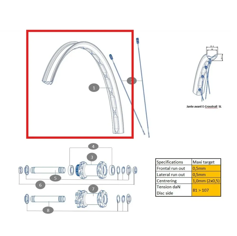 Sada předních kol MAVIC E-CROSSTRAIL SL 27,5"
