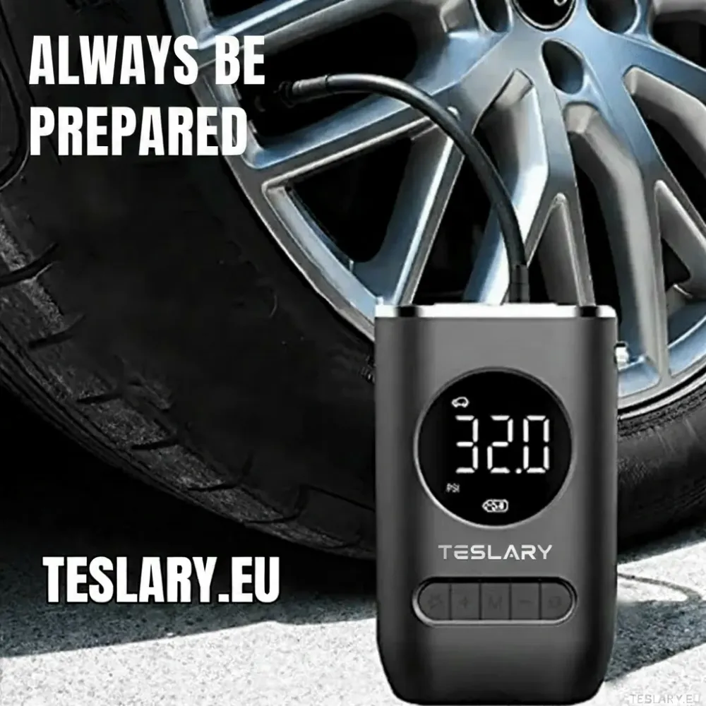 Přenosný kompresor pneumatik poháněný baterií pro Tesla, BYD, MG další EV