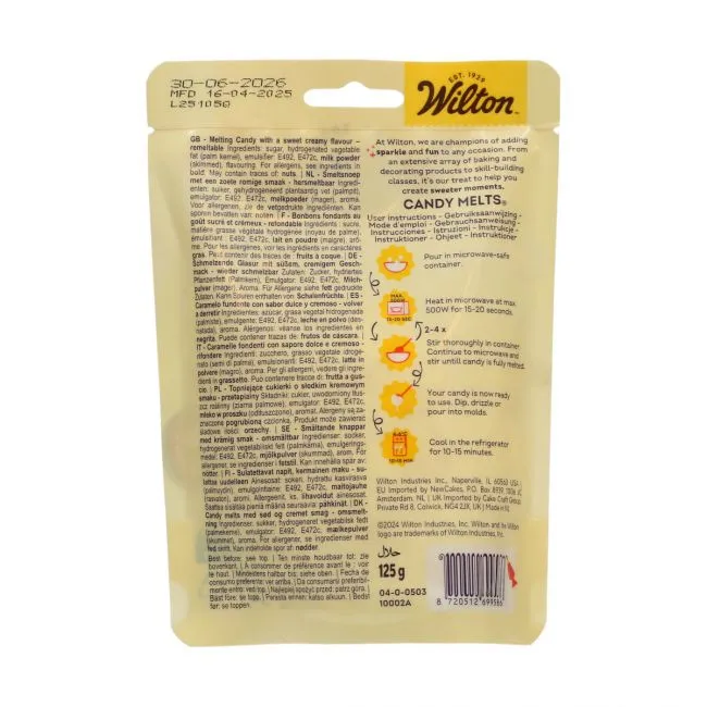 Candy Melts® Wilton 125g – Lesklá bílá