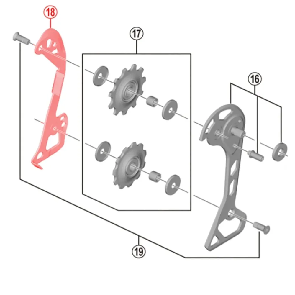SHIMANO SLX RD-M7000-GS 11 Speed Medium Internal Zadní převodník Cage